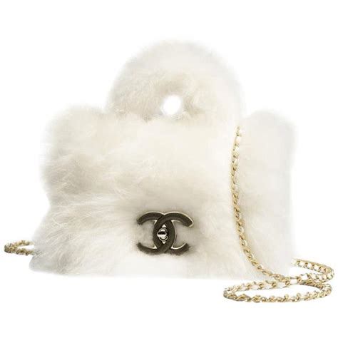 chanel white fur bag|Chanel white bag 2020.